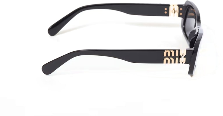 (W) MIU MIU 黑色方形醋酸太阳镜带标志性镜腿 SMU08Z_E1AB_F05S0_C_053 Shop (W) MIU MIU 黑色方形醋酸太阳镜带标志性镜腿 SMU08Z_E1AB_F05S0_C_053