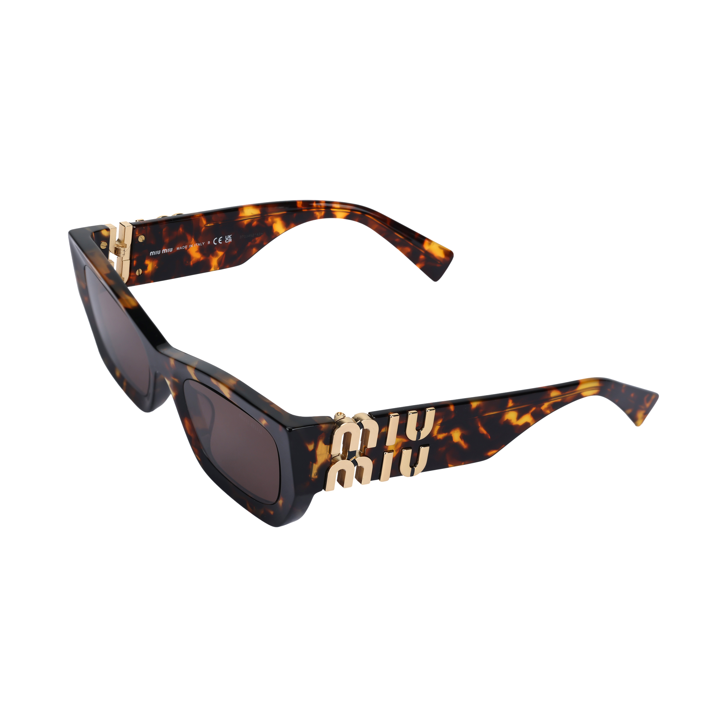 (Women) MIU MIU  Black Square Frame Sunglasses SMU09W-EVAU-FE06B-C-053