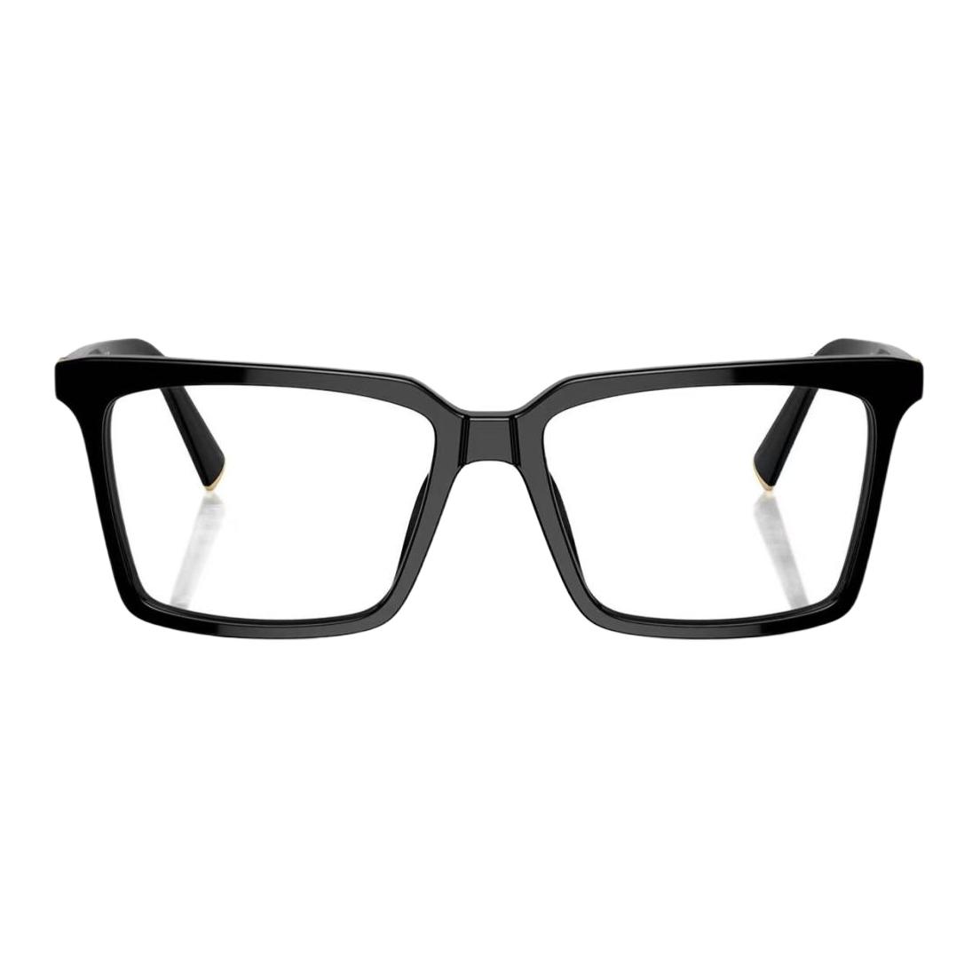 Lookbook (W) 미우미우 블랙 스퀘어 옵티컬 안경 렌즈 로고. MU08XVF-16K1O1