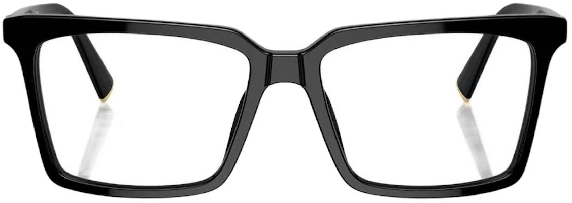 (W) 미우미우 블랙 스퀘어 옵티컬 안경 렌즈 로고. MU08XVF-16K1O1 Lookbook (W) 미우미우 블랙 스퀘어 옵티컬 안경 렌즈 로고. MU08XVF-16K1O1