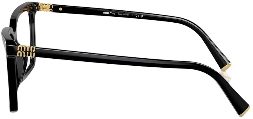 (W) 미우미우 블랙 스퀘어 옵티컬 안경 렌즈 로고. MU08XVF-16K1O1 Purchase (W) 미우미우 블랙 스퀘어 옵티컬 안경 렌즈 로고. MU08XVF-16K1O1