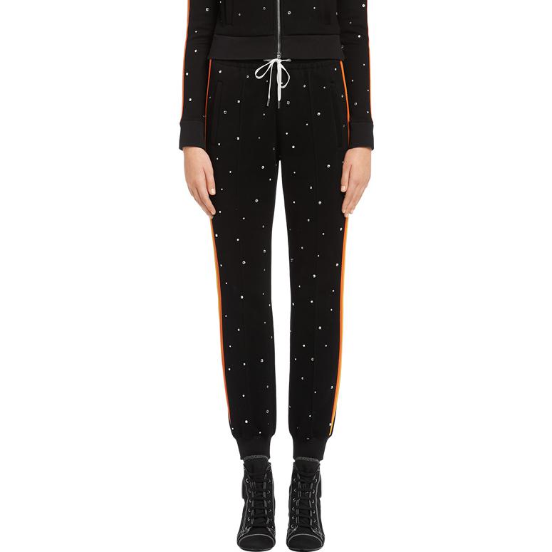 Details for (Women) MIU MIU  Black Striped Jogger Sweatpants. MP1228-1QGQ-F0002