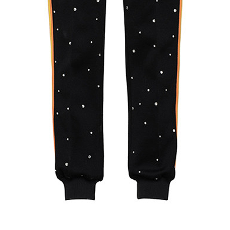 Sizing (Women) MIU MIU  Black Striped Jogger Sweatpants. MP1228-1QGQ-F0002