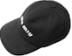 Shop (W) MIU MIU ブラック ツイル ファブリック ベースボールキャップ 5HC179_2DXI_F0967