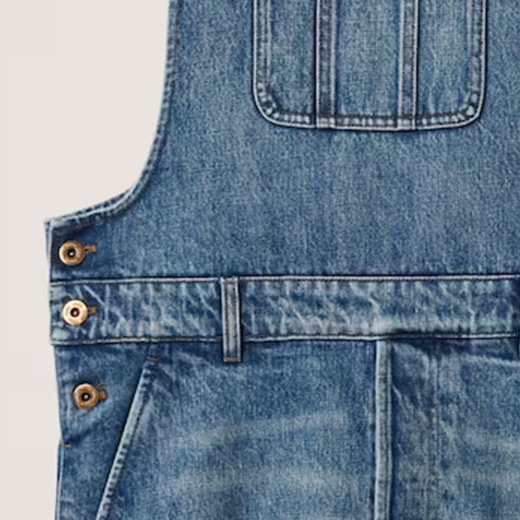 (Women) MIU MIU  Blue Button-Up Long Sleeve Dress with Straps. GWA207-139G-F0008-S-OOO 圖 6