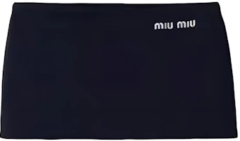 Order (W) MIU MIU 藍色刺繡標誌鉛筆裙 休閒款 MMG505-14SJ-F0008-S-OOO