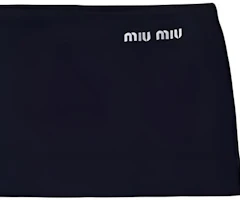 Sizing (W) MIU MIU 藍色刺繡標誌鉛筆裙 休閒款 MMG505-14SJ-F0008-S-OOO