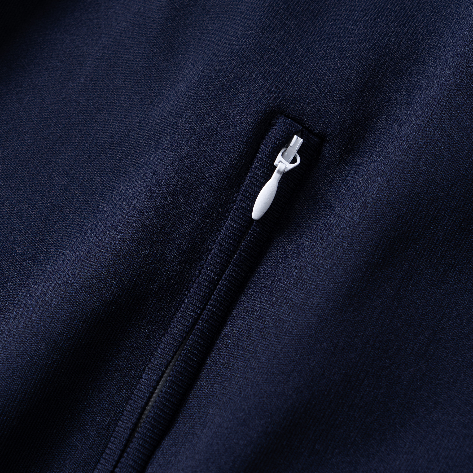 Cheap (Women) MIU MIU  Blue High Neck Logo Embroidery Zip Jacket Sweater. MMF881-148O-F0008-S-OOO