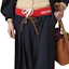 Purchase (Women) MIU MIU Blue Pleated Drawstring Long Casual Skirt with Logo Embroidery MG2237-11AD-F0008-S-OOO