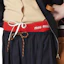 Details for (Women) MIU MIU Blue Pleated Drawstring Long Casual Skirt with Logo Embroidery MG2237-11AD-F0008-S-OOO