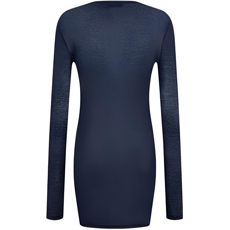 Lookbook (W) MIU MIU 蓝色修身长袖短连衣裙 FW24. MJA842-14RN-F0008-S-231