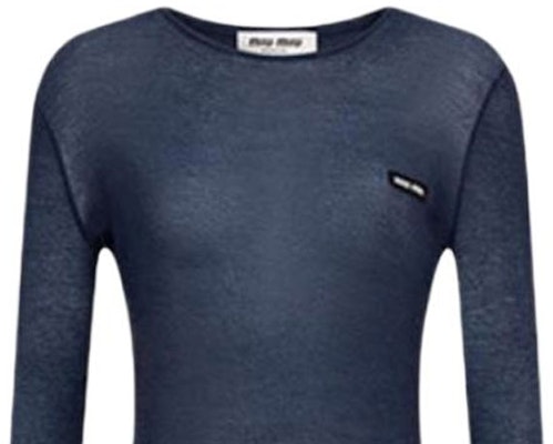 (W) MIU MIU 蓝色修身长袖短连衣裙 FW24. MJA842-14RN-F0008-S-231 Sizing (W) MIU MIU 蓝色修身长袖短连衣裙 FW24. MJA842-14RN-F0008-S-231