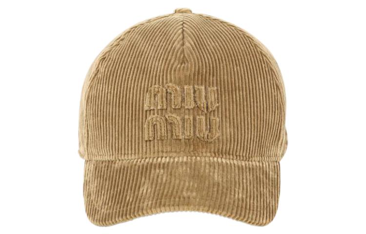 Order (W) MIU MIU 棕色布料棒球帽附logo. 5HC1792F81F0401