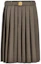 Buy (Women) MIU MIU Brown Pleated Midi Skirt with Belt Casual Style. MG2031-15PJ-F0005-S-232