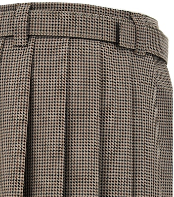 (Women) MIU MIU Brown Pleated Midi Skirt with Belt Casual Style. MG2031-15PJ-F0005-S-232 Shop (Women) MIU MIU Brown Pleated Midi Skirt with Belt Casual Style. MG2031-15PJ-F0005-S-232