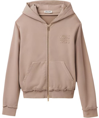 (W) MIU MIU 棕色纯色拉链连帽夹克 MJL983-137J-F0627 Buy (W) MIU MIU 棕色纯色拉链连帽夹克 MJL983-137J-F0627