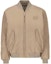 Buy (Women) MIU MIU Brown Zip-Up Bomber Jacket with Baseball Collar. ML1071-13FR-F0572