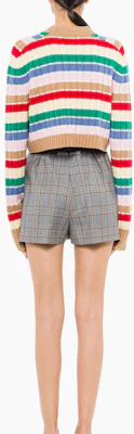 (Women) MIU MIU Cashmere Striped Sweater Camel Brown. MML547-10CX-F0040 Shop (Women) MIU MIU Cashmere Striped Sweater Camel Brown. MML547-10CX-F0040