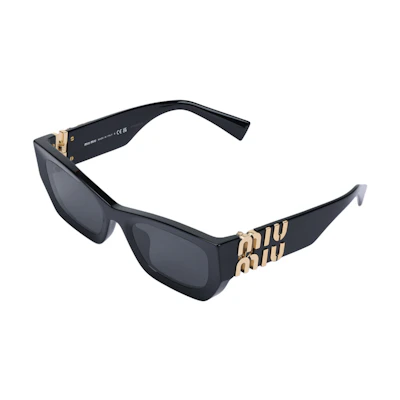 (Women) MIU MIU Cat-Eye Full-Rim Acetate Sunglasses in Black 09WS 1AB5S0 53 22