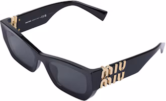 Order (W) MIU MIU Gafas de Sol de Acetato Negro con Montura Completa Cat-Eye 09WS 1AB5S0 53 22