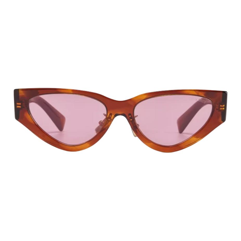 (Women) MIU MIU  Cat-Eye Sunglasses with Logo and Metal Frame, Multicolor. OMU03ZS 圖 11