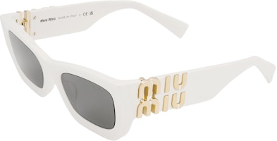 (Women) MIU MIU Cat-Eye Sunglasses with Side Gold Logo Frame. SMU09W-E142-C-053 (Women) MIU MIU Cat-Eye Sunglasses with Side Gold Logo Frame. SMU09W-E142-C-053