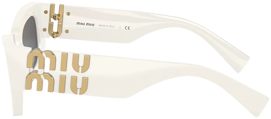 (W) ミュウミュウ キャットアイサングラス サイドゴールドロゴフレーム付き. SMU09W-E142-C-053 Shop (W) ミュウミュウ キャットアイサングラス サイドゴールドロゴフレーム付き. SMU09W-E142-C-053