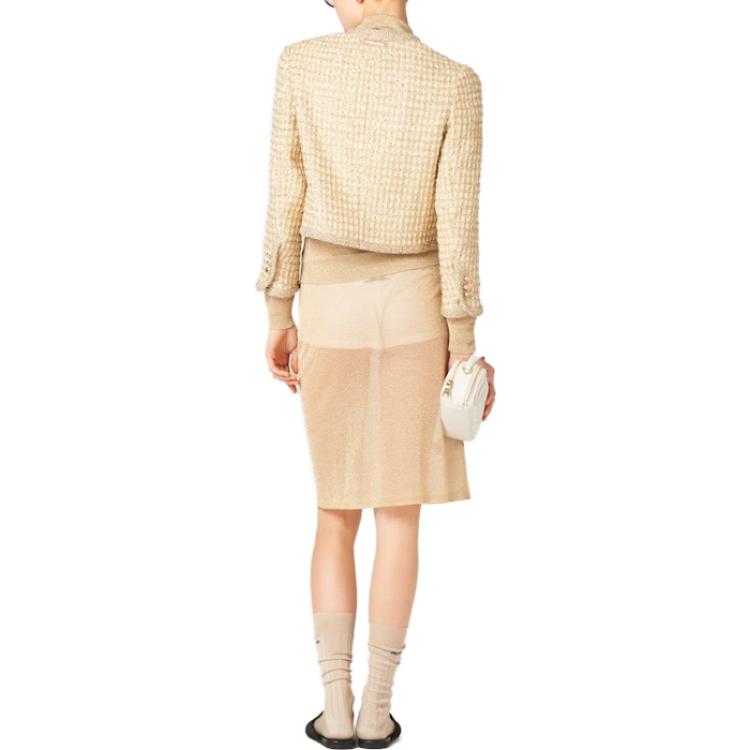 (Women) MIU MIU  Checkered Short Round-Neck Buttoned Jacket. MH1903-1377-F0C58-S-OOO 圖 4