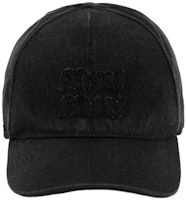 (Women) MIU MIU Classic Logo Cotton Baseball Cap. 5HC1792CL4F0002 (Women) MIU MIU Classic Logo Cotton Baseball Cap. 5HC1792CL4F0002