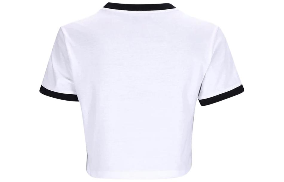 Lookbook (W) MIU MIU 拼色徽标印花短袖圆领T恤 白色. MJN520-14ES-F0964