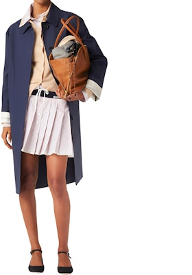 (W) MIU MIU Baju Lengan Panjang Berjalur Coral dengan Kolar Runcing. MK1765-15AK-F0J3D-S-232 Purchase (W) MIU MIU Baju Lengan Panjang Berjalur Coral dengan Kolar Runcing. MK1765-15AK-F0J3D-S-232