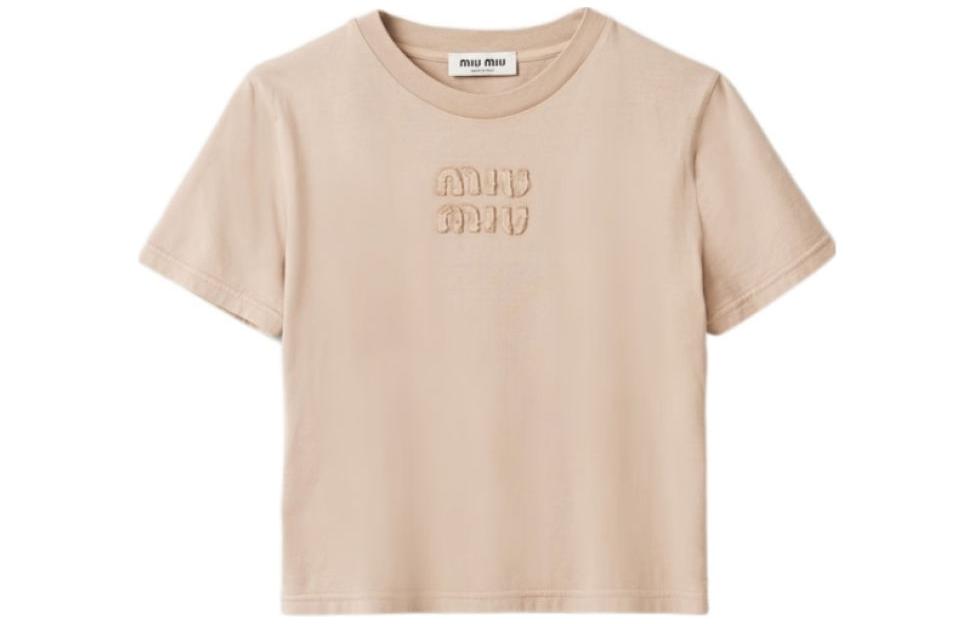 Details for (W) MIU MIU 圆领短袖直筒T恤 SS24休闲款上衣 MJN467-137L-F0D65-S-231