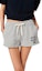 Purchase (Women) MIU MIU Drawstring Logo Straight Shorts Grey Casual Wear. MJP312-14EJ-F0031-S-OOO