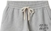 Details for (Women) MIU MIU Drawstring Logo Straight Shorts Grey Casual Wear. MJP312-14EJ-F0031-S-OOO