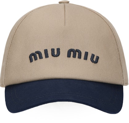 (W) MIU MIU 綉標布料棒球帽卡其色 5HC179_2CQ1_F0LMV Buy (W) MIU MIU 綉標布料棒球帽卡其色 5HC179_2CQ1_F0LMV