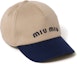 Order (W) MIU MIU 綉標布料棒球帽卡其色 5HC179_2CQ1_F0LMV