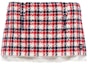Order (W) MIU MIU FW22 格纹红色迷你短裙带Logo MG1857-11V5-F0970
