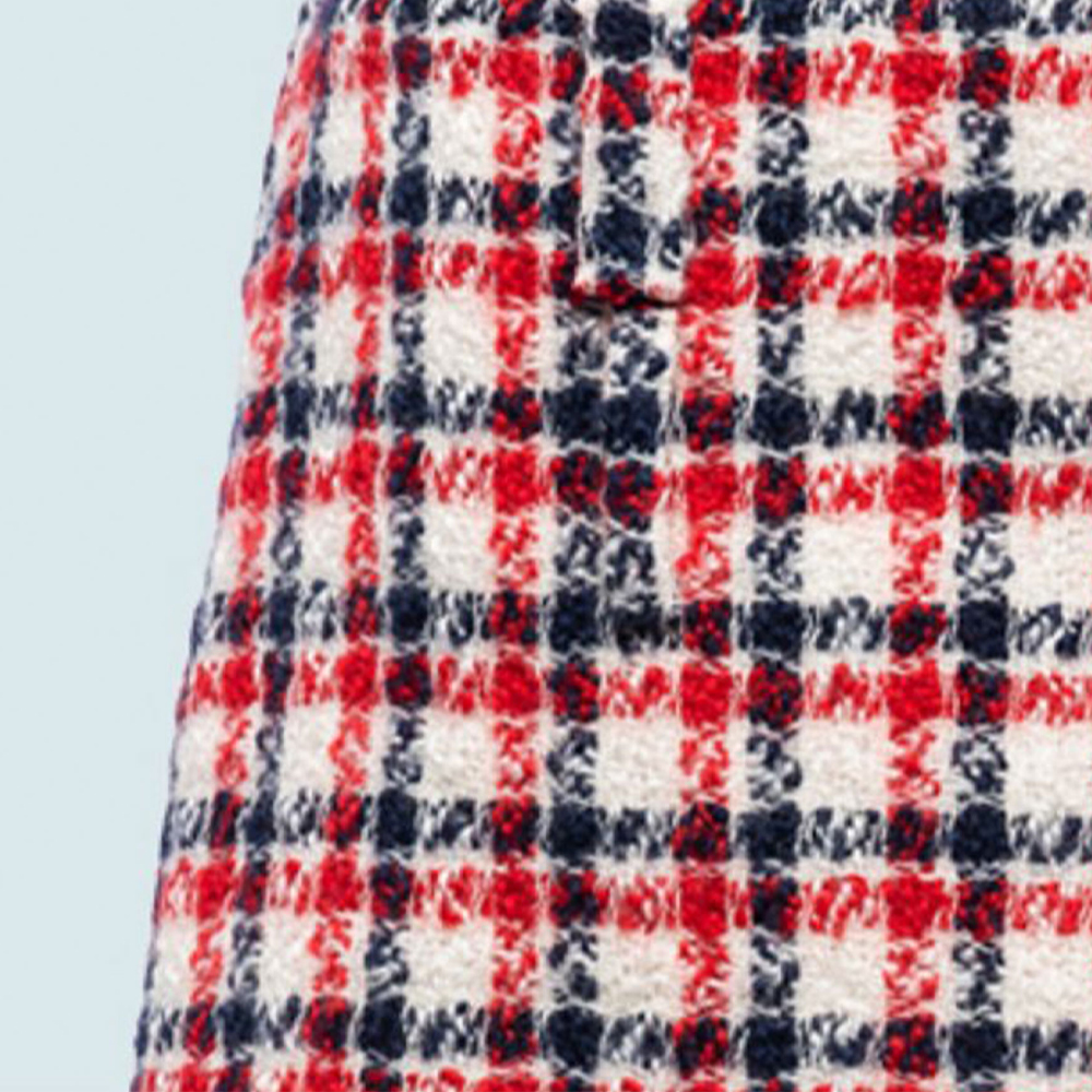 Details for (W) MIU MIU FW22 格纹红色迷你短裙带Logo MG1857-11V5-F0970