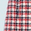 Details for (W) MIU MIU FW22 格纹红色迷你短裙带Logo MG1857-11V5-F0970