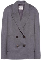 (Women) MIU MIU FW22 Oversized Double-Breasted Blazer Grey MH1814-113K-F0031 (Women) MIU MIU FW22 Oversized Double-Breasted Blazer Grey MH1814-113K-F0031