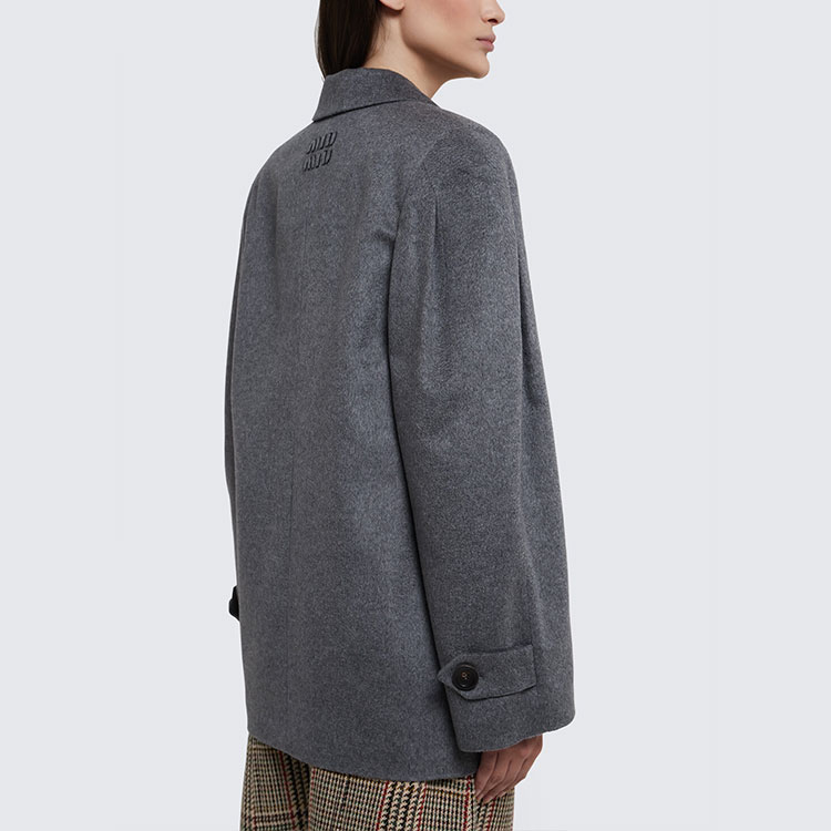 Purchase (W) MIU MIU FW22 灰色寬鬆雙排扣西裝外套 MH1814-113K-F0031