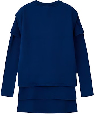 (Women) MIU MIU FW24 Blue Logo Crewneck Long Sleeve T-Shirt 3-Pack. MJE15-15AW-F0008-S-OOO Lookbook (Women) MIU MIU FW24 Blue Logo Crewneck Long Sleeve T-Shirt 3-Pack. MJE15-15AW-F0008-S-OOO