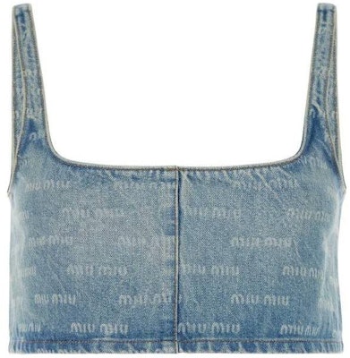 (W) MIU MIU 宝石蓝无袖拼接方领连衣裙上衣 GWT058_14HT_F0013 Lookbook (W) MIU MIU 宝石蓝无袖拼接方领连衣裙上衣 GWT058_14HT_F0013