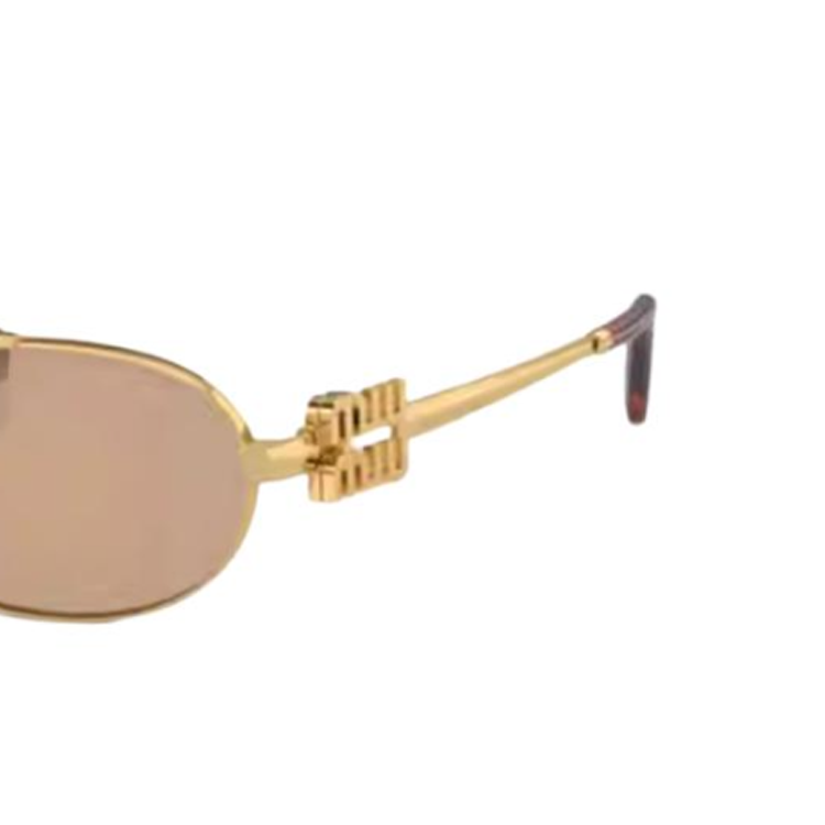 (Women) MIU MIU  Gold Metal Aviator Sunglasses with Logo Detail. 0MU54ZS-5AK40D53 圖 4