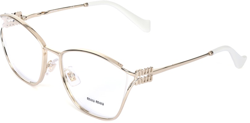 (Women) MIU MIU Gold Metal Butterfly Optical Glasses Frame MU53UVZVN1O1 Buy (Women) MIU MIU Gold Metal Butterfly Optical Glasses Frame MU53UVZVN1O1