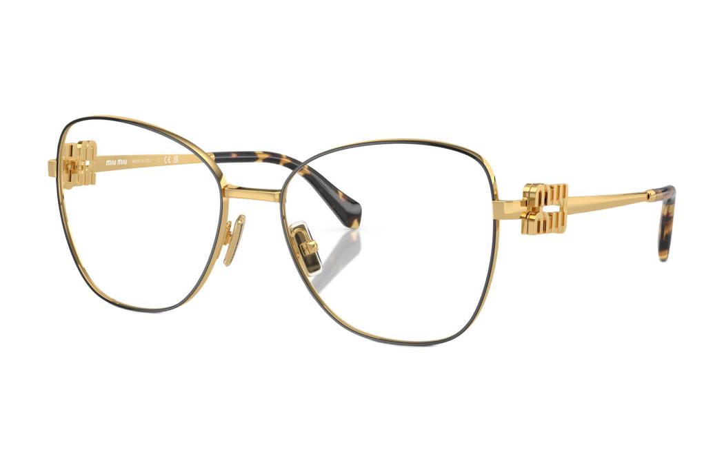 (Women) MIU MIU  Gold Metal Butterfly Optical Glasses with Logo Temples MU50XVKUI1O1 圖 2
