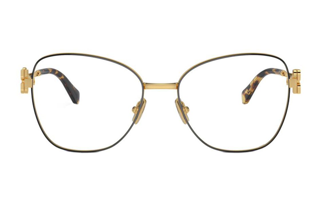 (Women) MIU MIU  Gold Metal Butterfly Optical Glasses with Logo Temples MU50XVKUI1O1 圖 3