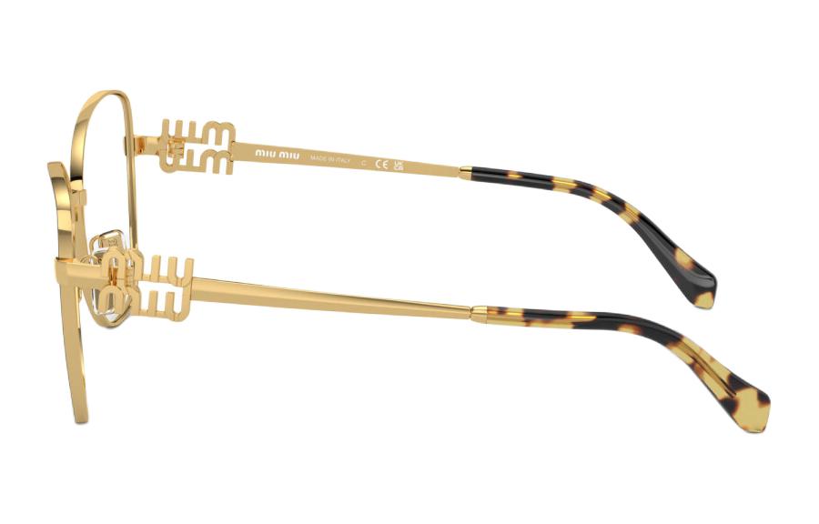 (Women) MIU MIU  Gold Metal Butterfly Optical Glasses with Logo Temples MU50XVKUI1O1 圖 4