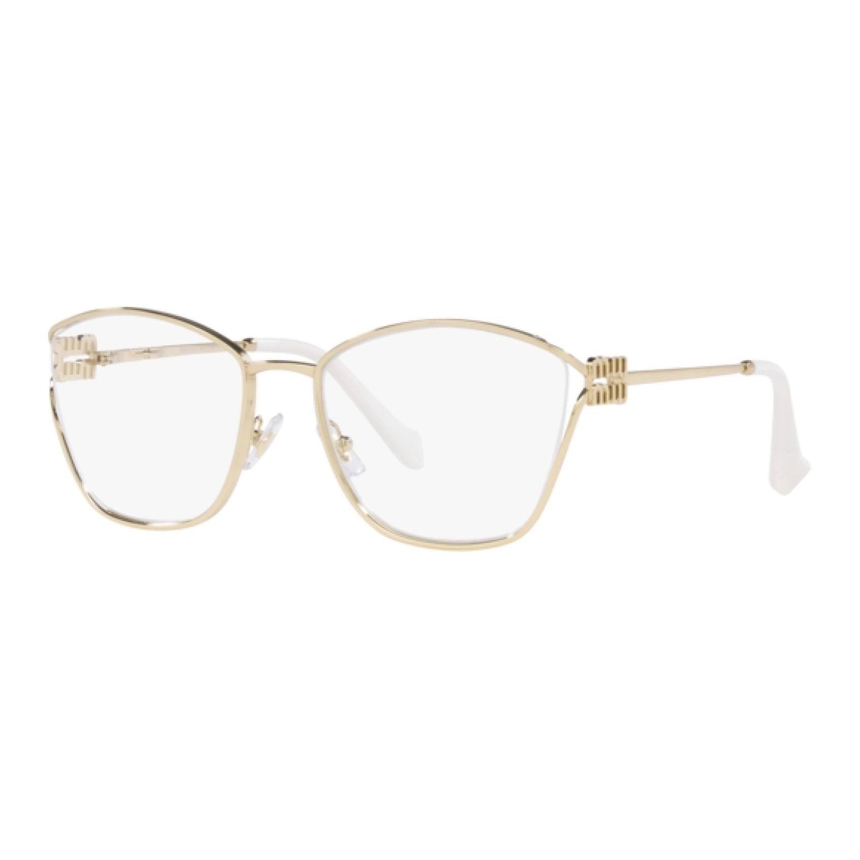 Shop (Women) MIU MIU Gold Metal Butterfly Optical Glasses Frame MU53UVZVN1O1