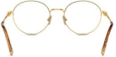 Purchase (W) 미우미우 골드 오벌 로고 장식 템플 안경. SMU52XV5AK1O1
